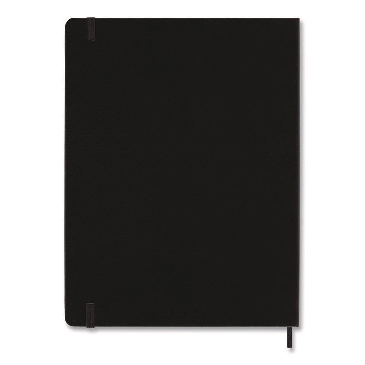 Classic Colored Hardcover Notebook, 1-Subject, Narrow Rule, Black Cover, (192) 10 x 7.5 Sheets