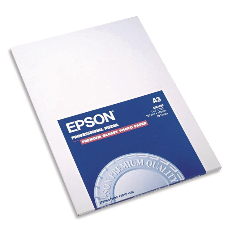 Premium Photo Paper, 10.4 Mil, 11.75 X 16.5, High-Gloss White, 20/pack