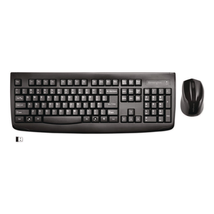 Pro Fit Wireless Desktop Set, 2.4 GHz, 6 ft, Black