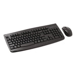 Pro Fit Wireless Desktop Set, 2.4 GHz, 6 ft, Black