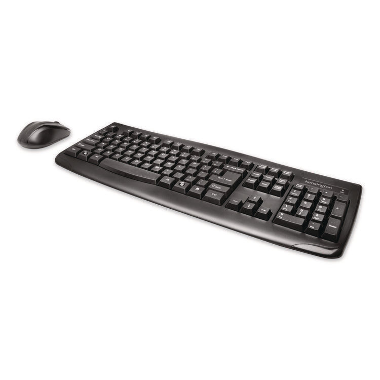 Pro Fit Wireless Desktop Set, 2.4 GHz, 6 ft, Black