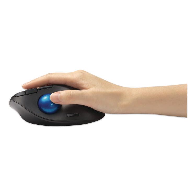Pro Fit Ergo TB450 Trackball, 2.4 GHz Frequency/6 ft Wireless Range, Right Hand Use, Black