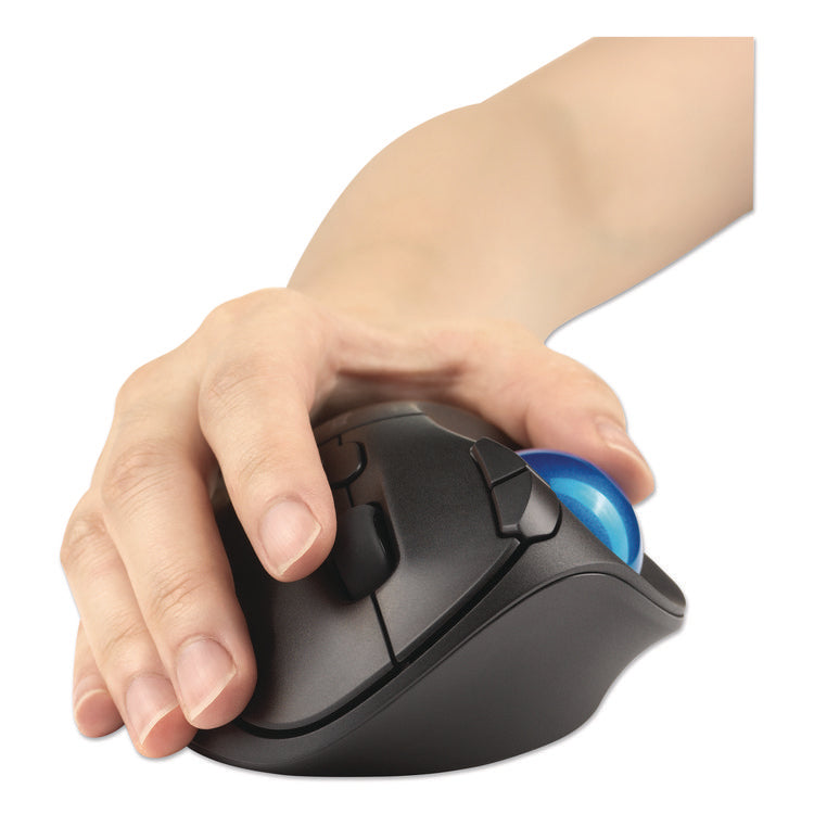 Pro Fit Ergo TB450 Trackball, 2.4 GHz Frequency/6 ft Wireless Range, Right Hand Use, Black