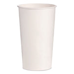 Double Sided Poly (DSP) Paper Cold Cups, 28 oz to 32 oz, White, 40 Cups/Sleeve, 12 Sleeves/Carton