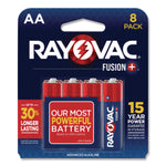 Fusion Performance Alkaline AA Batteries, 8/Pack
