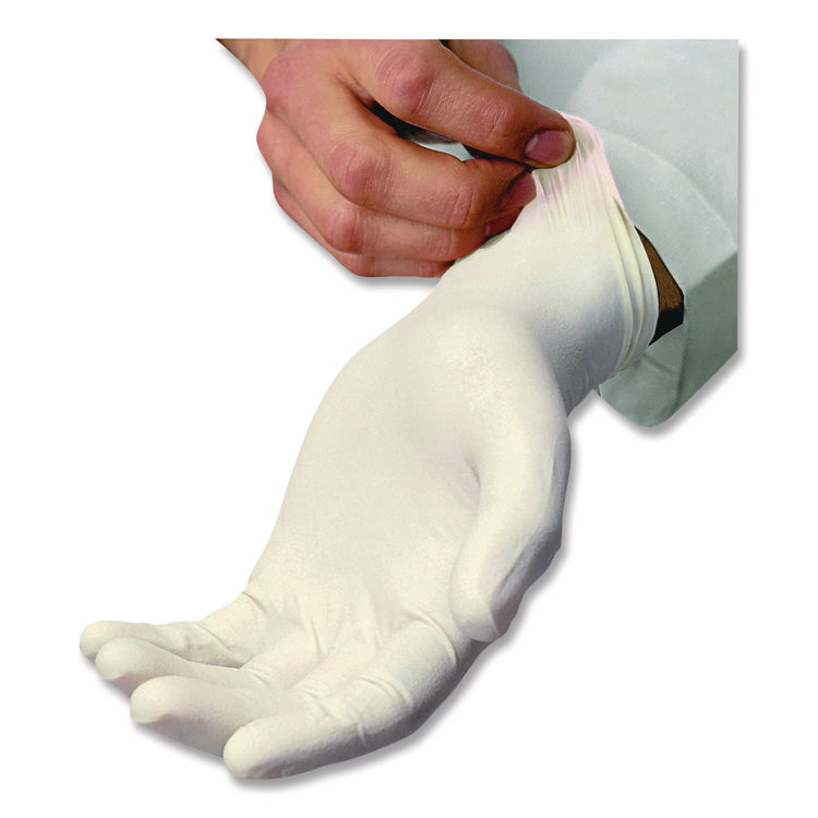 L5201 Series Powder-Free Latex Gloves, Large, 4 mil Thick, 9" Long, Cream, 100/Box