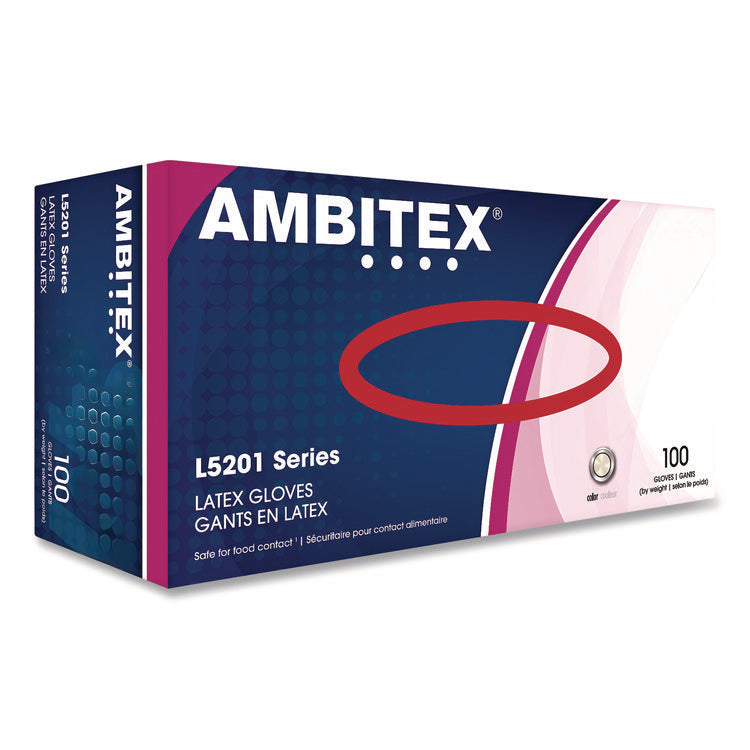 L5201 Series Powder-Free Latex Gloves, Small, 4 mil Thick, 9" Long, Cream, 100/Box