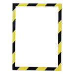 SOLO Magnetic Frame, 8.5 x 11 Insert, Yellow/Black Frame, 5/Pack