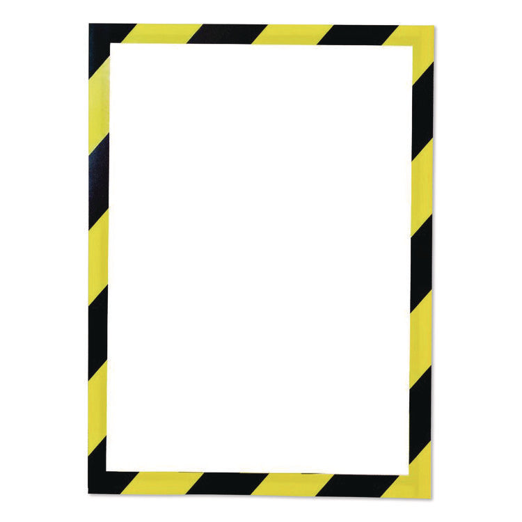 SOLO Magnetic Frame, 8.5 x 11 Insert, Yellow/Black Frame, 5/Pack