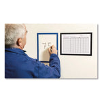 SOLO Magnetic Frame, 8.5 x 11 Insert, Blue Frame, 5/Pack