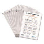 Antimicrobial Pivoting Pockets, 1 Section, White, 10/Pack