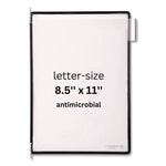 Antimicrobial Pivoting Pockets, 1 Section, Black, 10/Pack