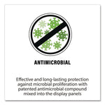 Antimicrobial Pivoting Pockets, 1 Section, Black, 10/Pack