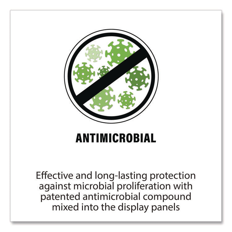 Antimicrobial Pivoting Pockets, 1 Section, Black, 10/Pack