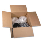 Roseware Bowl, 80 oz, 9.75" Diameter x 9" h, Black Base/Clear Lid, Plastic, 252/Carton