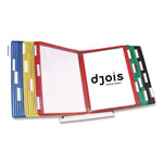 Desktop Reference and Display System, 30 Panels with Assorted Borders, White Base