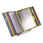 Desktop Reference and Display System, 30 Panels with Assorted Borders, White Base