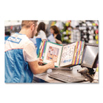Desktop Reference and Display System, 30 Panels with Assorted Borders, White Base