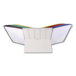 Desktop Reference and Display System, 50 Panels with Assorted Borders, White Base