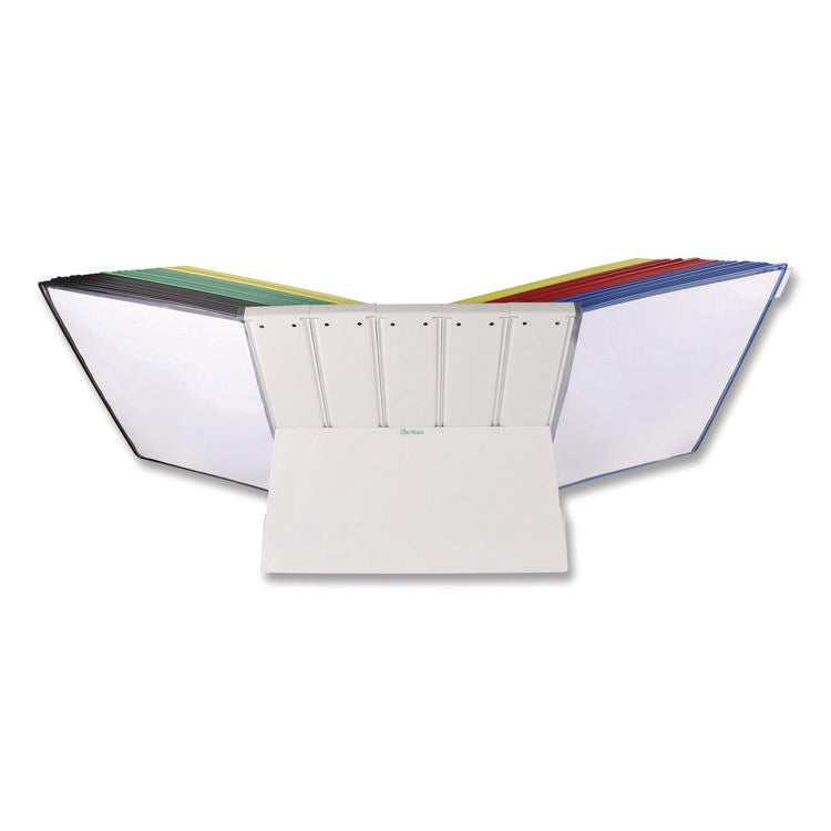 Desktop Reference and Display System, 50 Panels with Assorted Borders, White Base