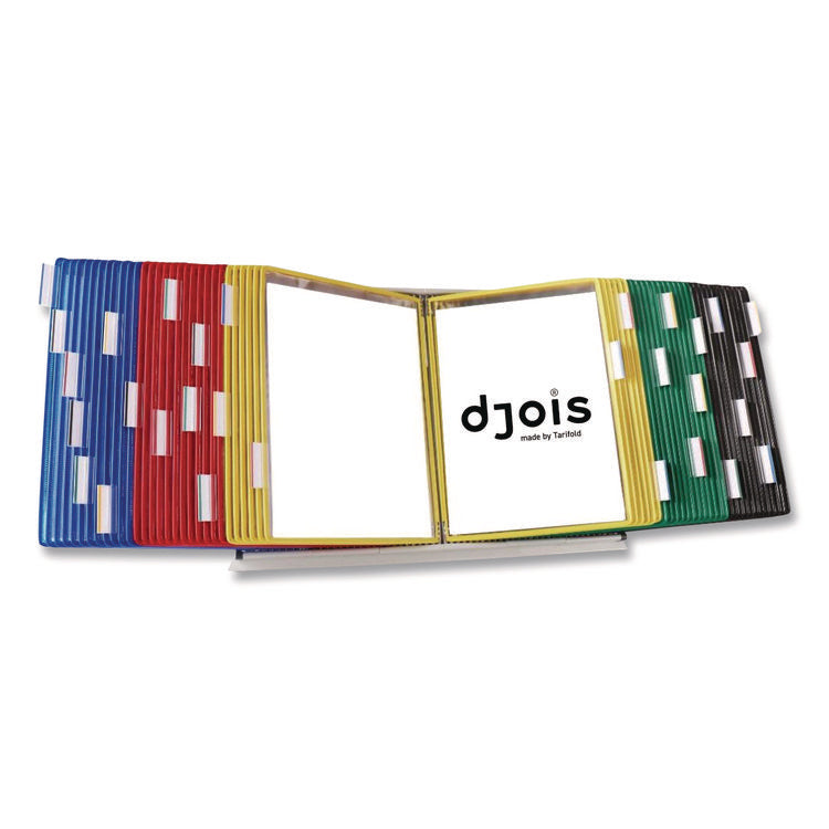 Desktop Reference and Display System, 60 Panels with Assorted Borders, White Base