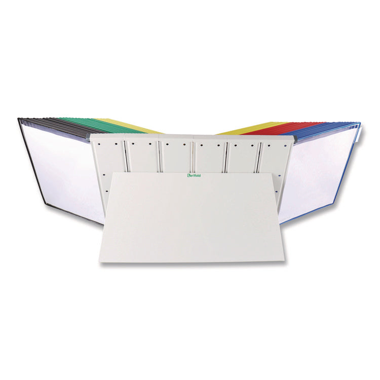 Desktop Reference and Display System, 60 Panels with Assorted Borders, White Base