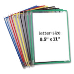 Desktop Reference and Display System, 60 Panels with Assorted Borders, White Base