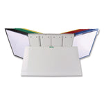 Desktop Reference and Display System, 40 Panels with Assorted Borders, White Base
