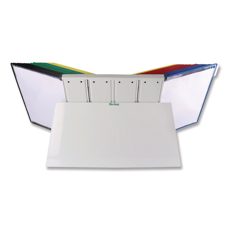 Desktop Reference and Display System, 40 Panels with Assorted Borders, White Base