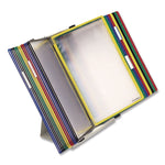 Desktop Reference and Display System, 40 Panels with Assorted Borders, White Base