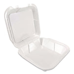 Foam Hinged Lid Containers, 9 x 10 x 3, White, Foam, 200/Carton