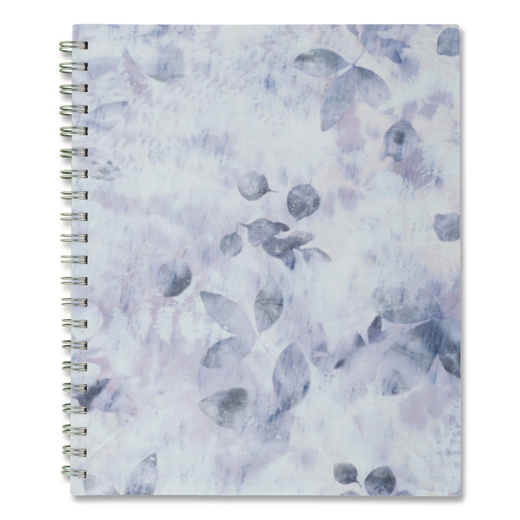 Dewdrop Academic Weekly Monthly Planner, Watercolor Floral, Blue/Gray/Purple Cover, 12-Month (July to June): 2025 to 2026
