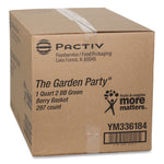 Berigard Molded Fiber Berry Basket, Quart, 5.5 x 5.5 x 3.25, Green, 297/Carton