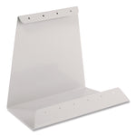Antimicrobial Desktop Reference and Display System, 10 Panels with White Borders, White Base
