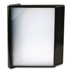 Easy-Load Wall Display Unit, 10 Panels with Black Borders, Black Base