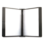 Easy-Load Wall Display Unit, 10 Panels with Black Borders, Black Base