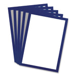 SOLO Magnetic Frame, 8.5 x 11 Insert, Blue Frame, 5/Pack