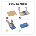 At Play Cardboard Building Block, Corrugated Board, Assorted, 40/Pack
