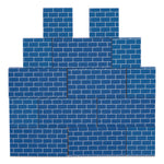 At Play Cardboard Building Block, Corrugated Board, Assorted, 40/Pack