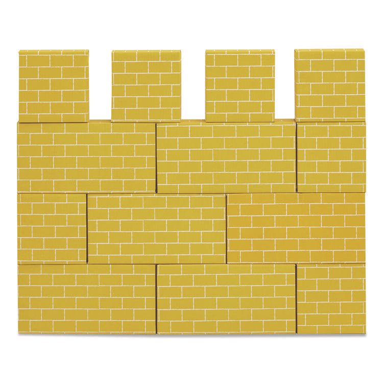 At Play Cardboard Building Block, Corrugated Board, Assorted, 40/Pack