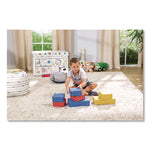 At Play Color in Toy Box, Sports Design, 1 Section, 5.25 cu ft, 28" x 18" x 18", White/Black