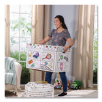 At Play Color in Toy Box, Sports Design, 1 Section, 5.25 cu ft, 28" x 18" x 18", White/Black