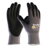 Ultimate Seamless Knit Nylon Gloves, Nitrile MicroFoam Grip: Palm/Fingers, EN388: 4131, Small, Gray, 12 Pairs