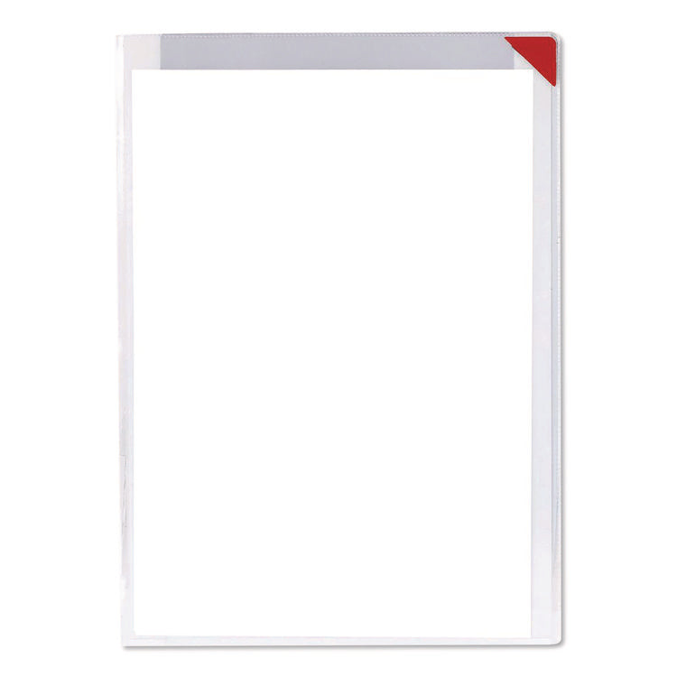 Easy Clic Sub-Zero Signage Pocket, 8.5 x 11 Insert, Clear Frame, 10/Pack