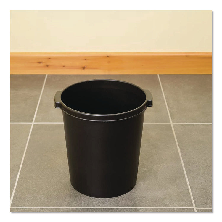 Re-solution Commerical Waste Paper Bin, 4.5 gal, Plastic, Black