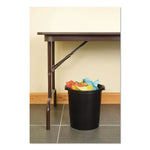 Re-solution Commerical Waste Paper Bin, 4.5 gal, Plastic, Black