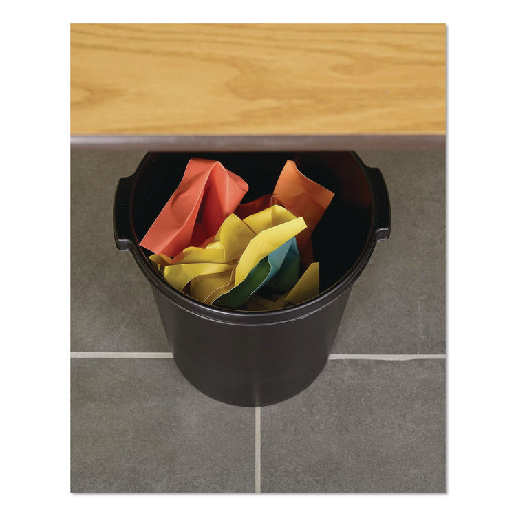 Re-solution Commerical Waste Paper Bin, 4.5 gal, Plastic, Black