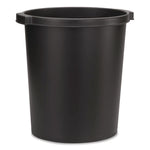Re-solution Commerical Waste Paper Bin, 4.5 gal, Plastic, Black