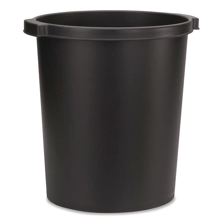Re-solution Commerical Waste Paper Bin, 4.5 gal, Plastic, Black