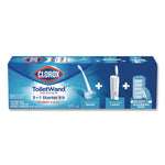 Toiletwand Disposable Toilet Cleaning System: Handle, Caddy And Refills, White